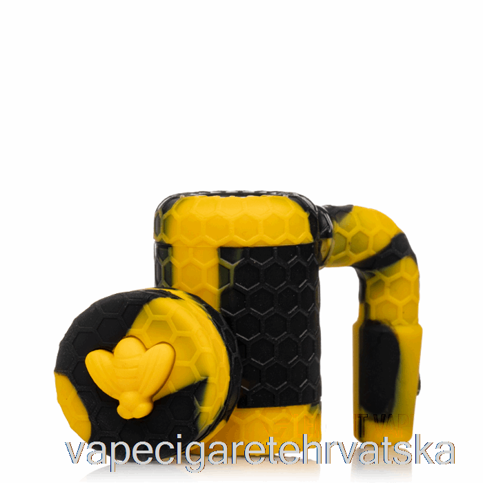 Vape Hrvatska Stratus Bee Silicone Wax Reclaimer Sol (crno/žuto)